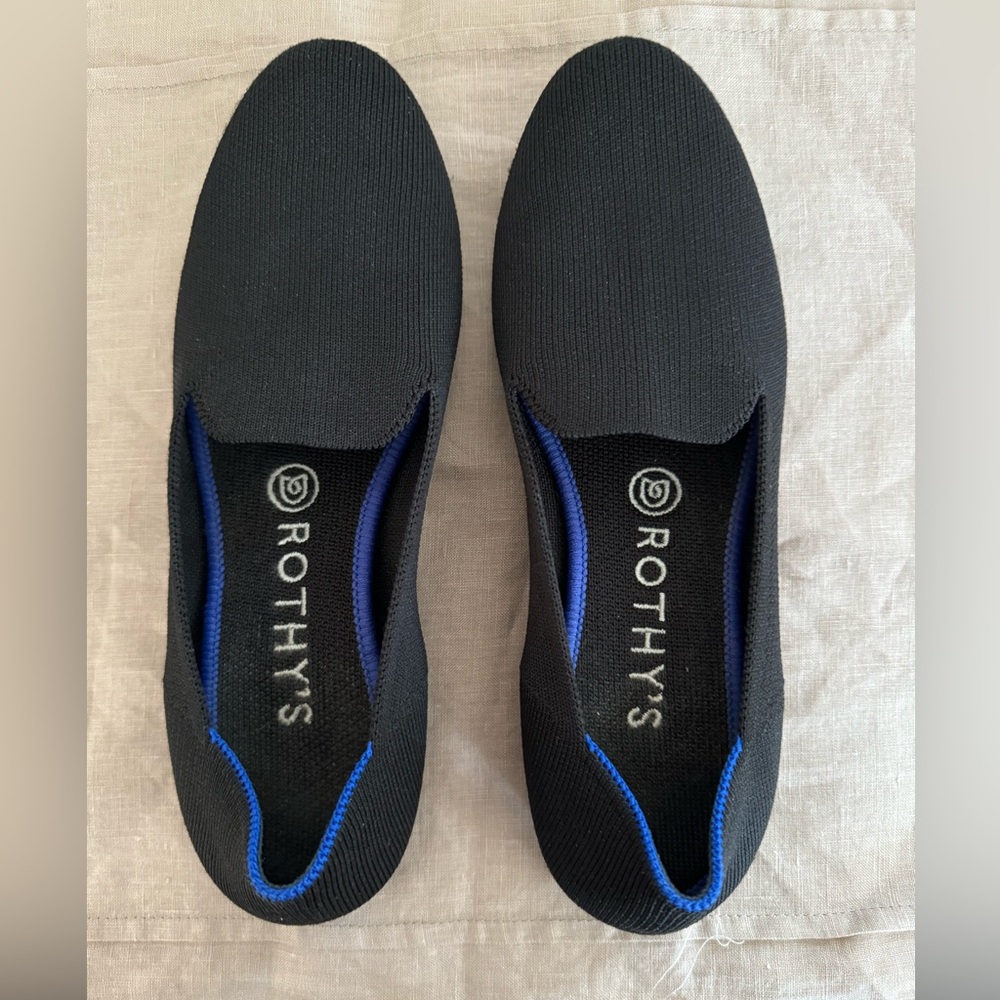 Rothy’s black woven flats.